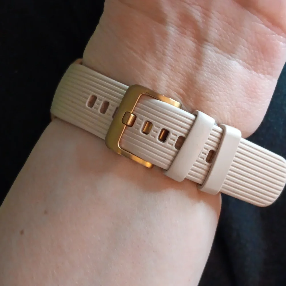 Samsung Galaxy Watch 42mm Rose Gold & Sand colored Strap